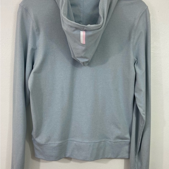 Rhoback Tempo Performance Hoodie Small Women’s Light Blue Athletic Sweatshirt - Picture 3 of 10